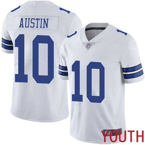 Youth Dallas Cowboys Limited White Tavon Austin Road #10 Vapor Untouchable NFL Jersey->youth nfl jersey->Youth Jersey
